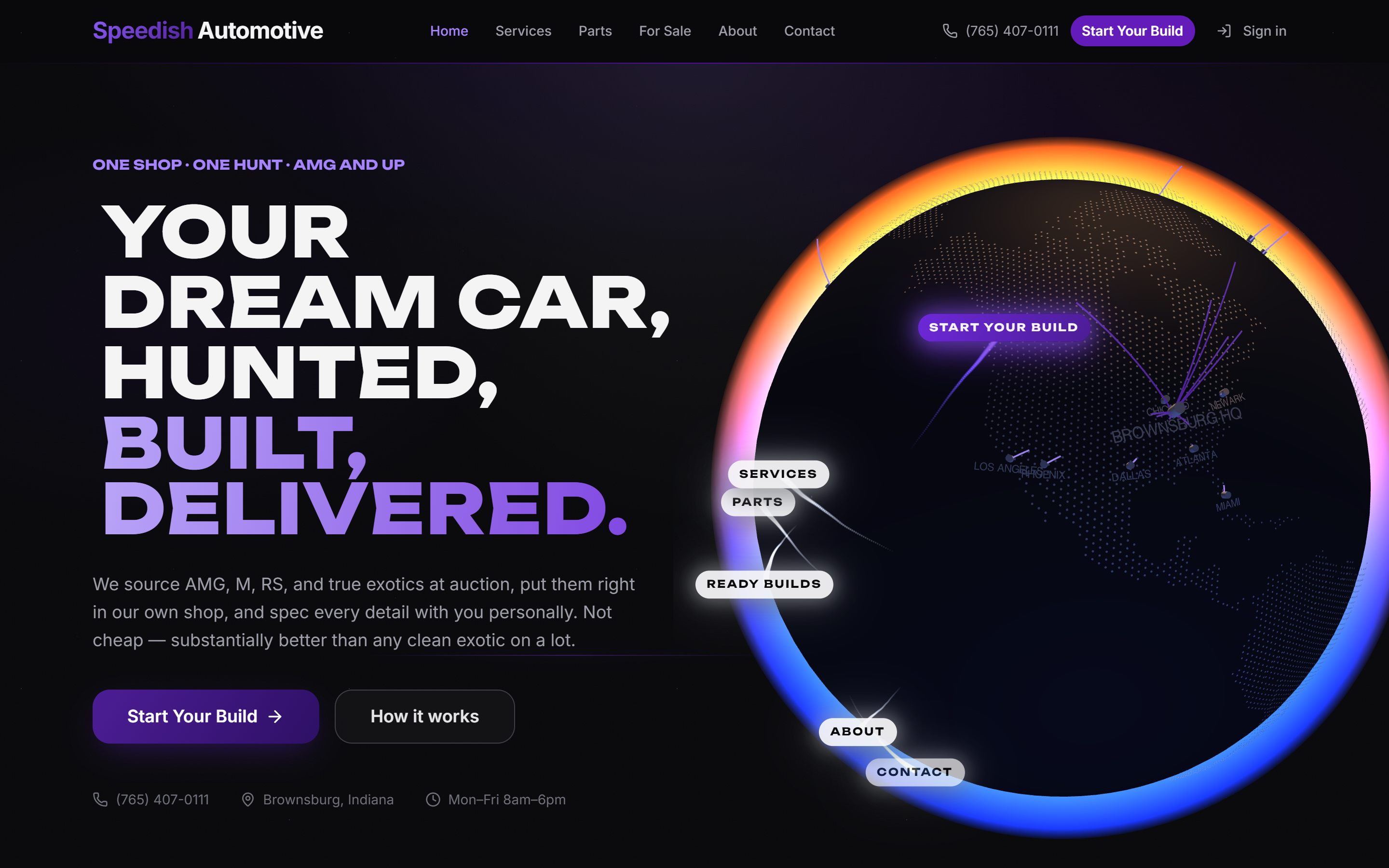 Speedish Automotive website